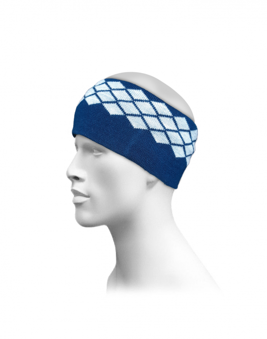 Unisex acrylic head band designer navy